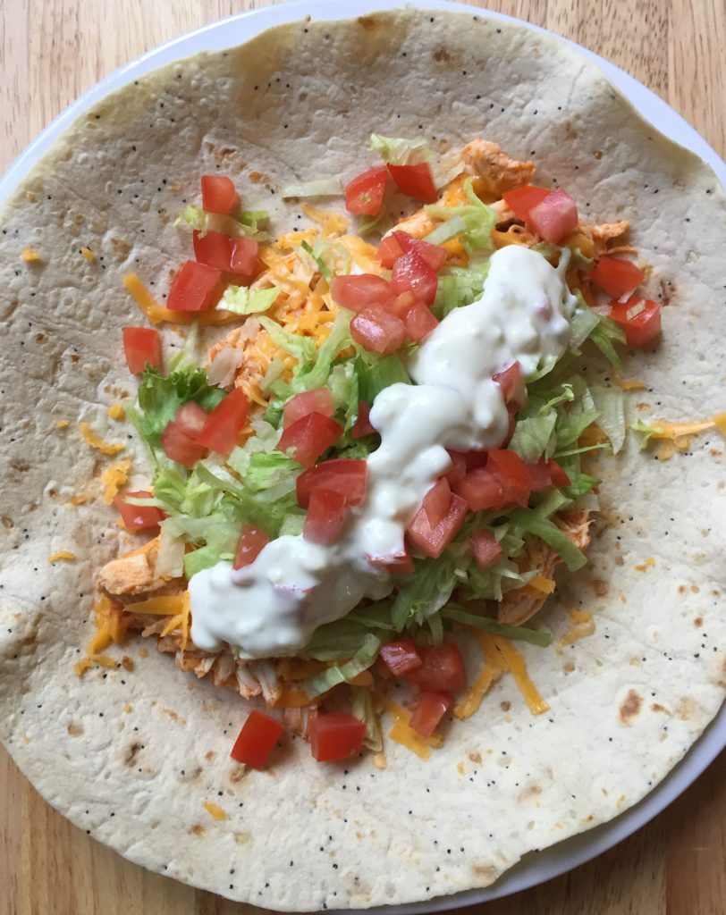 Keto Buffalo Chicken Wrap