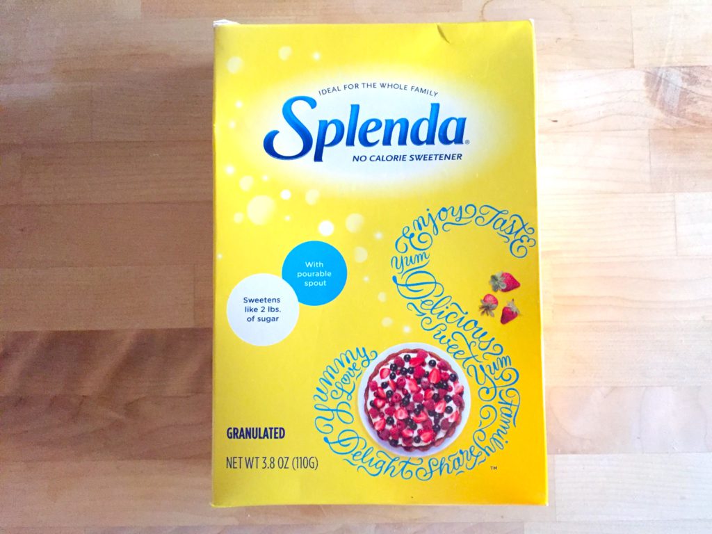 sucralose splenda box 